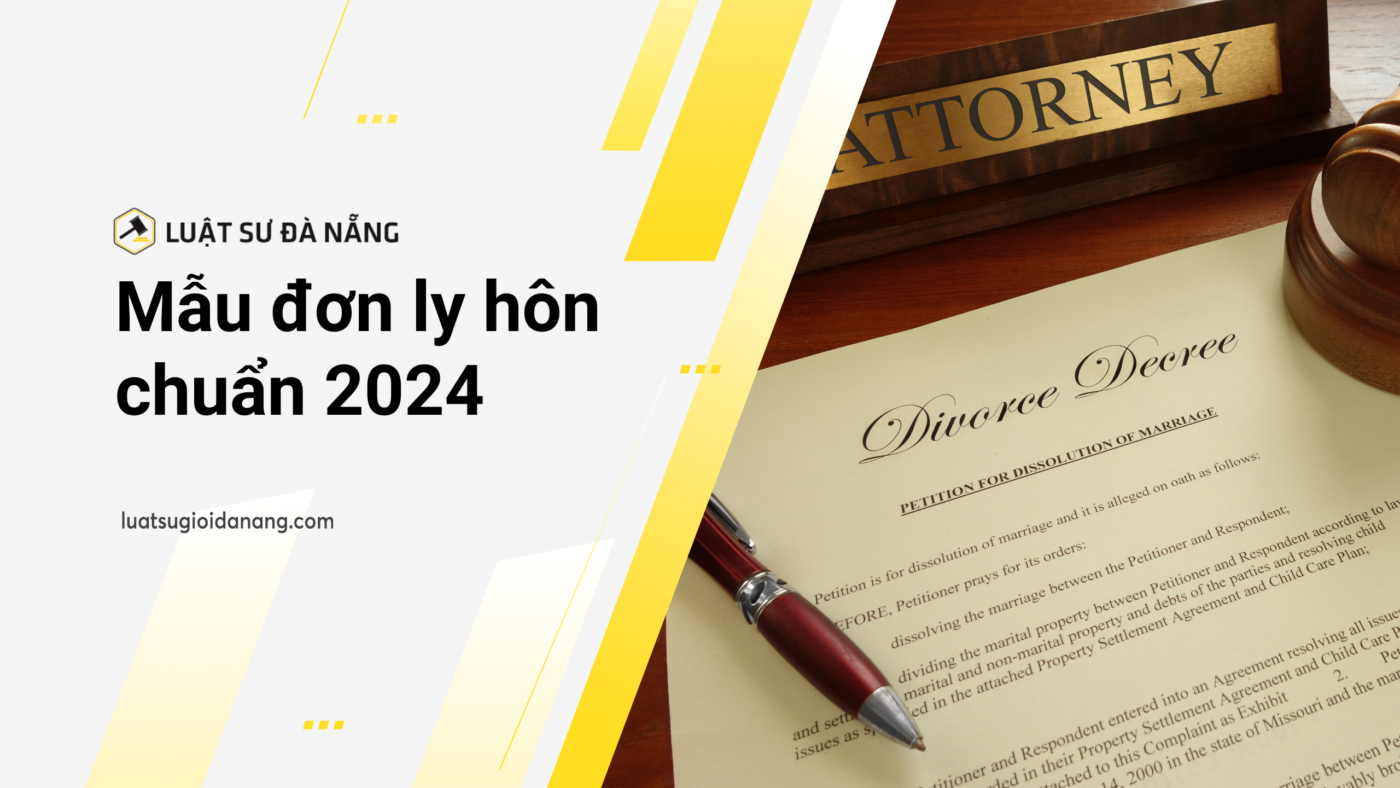 Mẫu đơn ly hôn chuẩn 2024